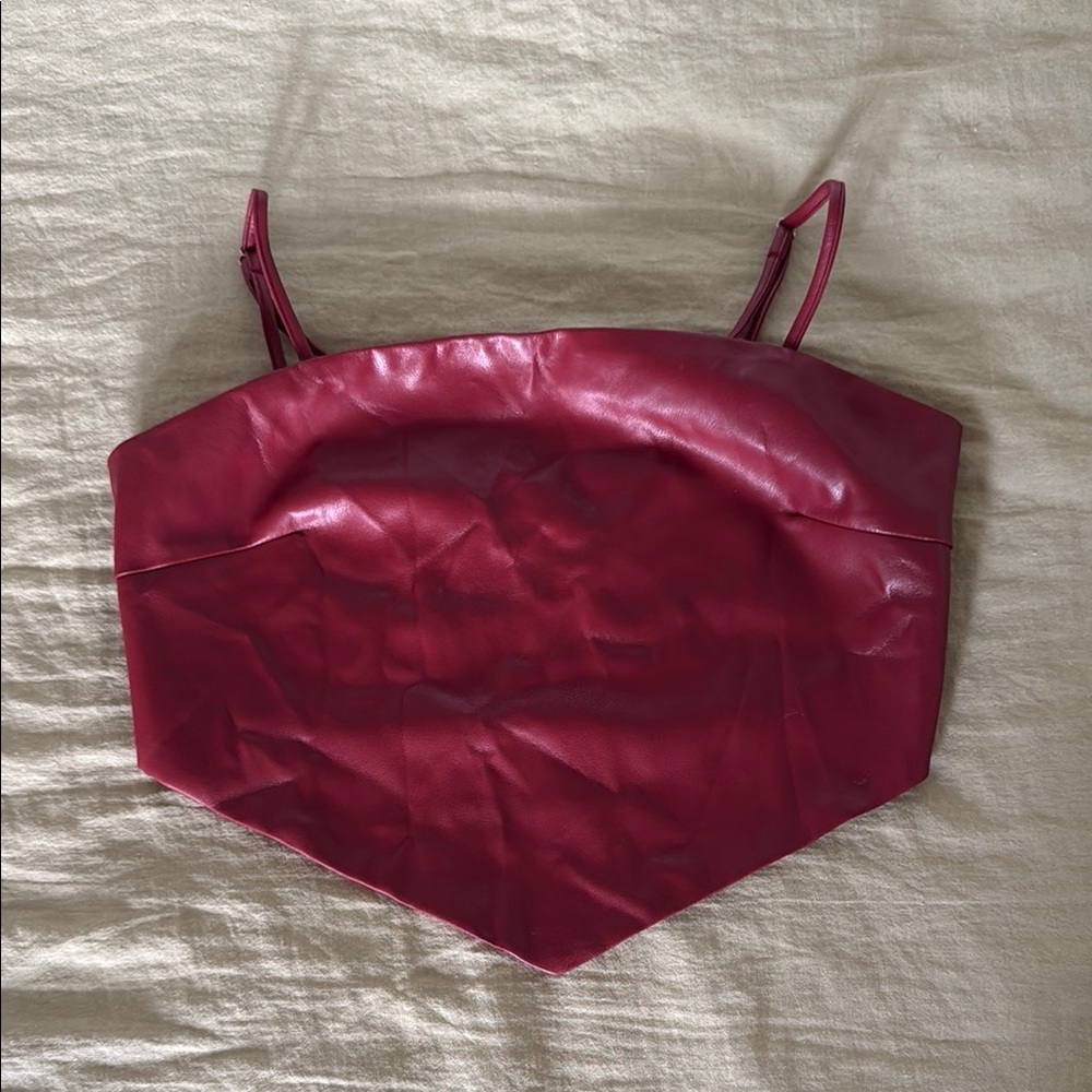 French Kyss Pink Sleeveless Bustier Camisole Top